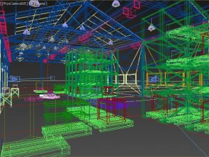 modular warehouse and warehouse demo 3D Model