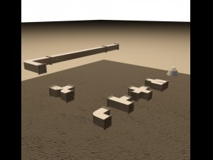 modular warehouse and warehouse demo Modèle 3D