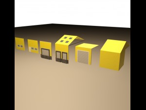 modular warehouse and warehouse demo Modèle 3D