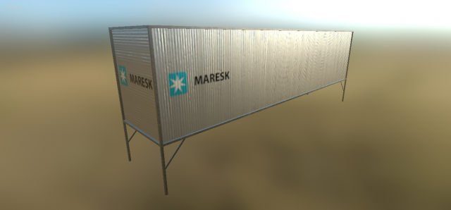 shipping container 3D Модель .c4d .max .obj .3ds .fbx .stl .blend 