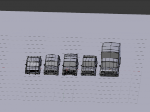 car pack cartoon 3D Model