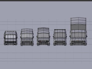 car pack cartoon 3D Model