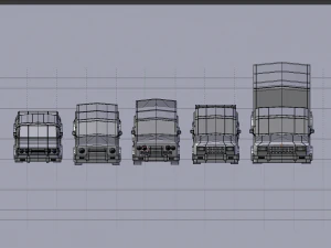 car pack cartoon 3D Model