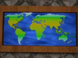world map 3D Model