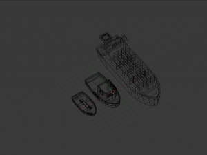 low poly ships pack 3D Model