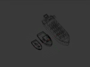 low poly ships pack 3D Model