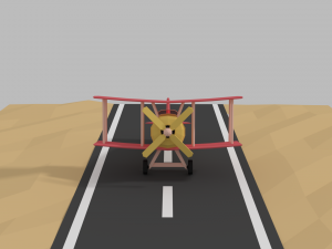 low poly plane 3D Model
