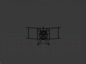 low poly plane 3D Model