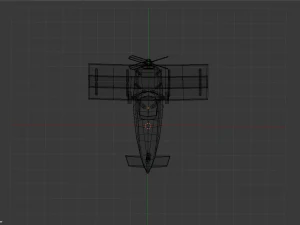low poly plane 3D Model