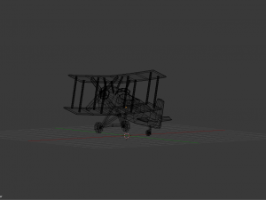 low poly plane 3D Model