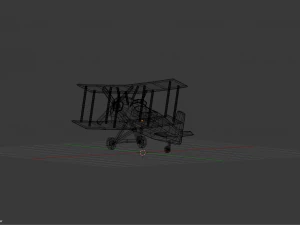 low poly plane 3D Model