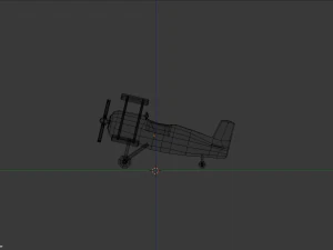 low poly plane 3D Model
