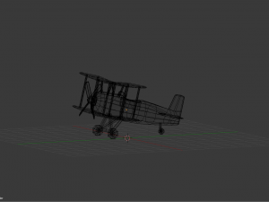 low poly plane 3D Model