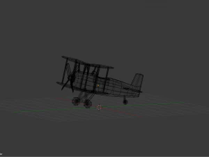 low poly plane 3D Model