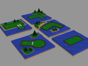 mini golf 3D Model