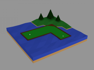 mini golf 3D 模型