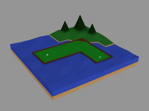 mini golf 3D Model