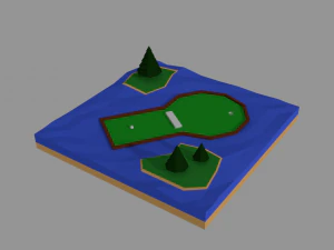 mini golf 3D Model