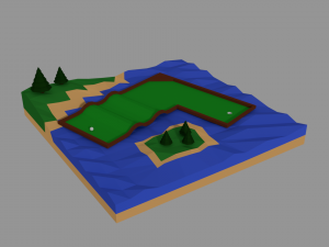 mini golf 3D 模型
