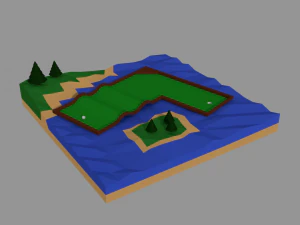mini golf 3D Model