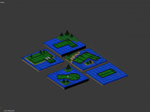 mini golf 3D 模型