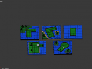 mini golf 3D 模型