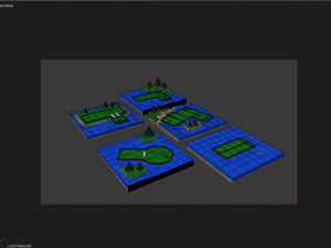 mini golf 3D 模型
