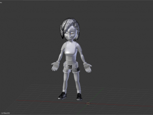 anime female 3D Model