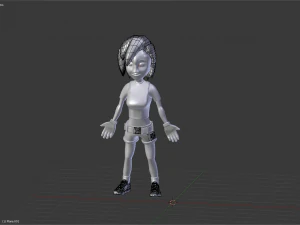 anime female 3D Model