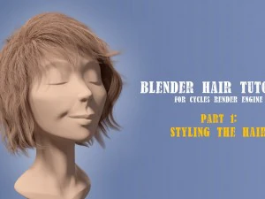 Hair Styling and Rendering in Blender 3D Tutorials