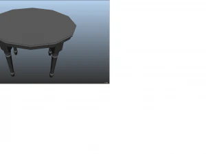 एक आधुनिक टेबल 3D मॉडल