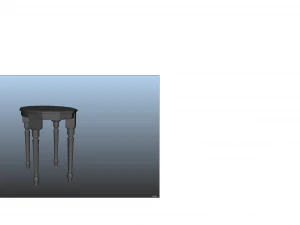 a modern table 3D Model
