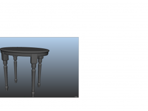 a modern table 3D-Modell