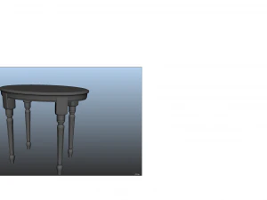 a modern table 3D Model