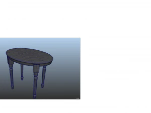 a modern table 3D Model