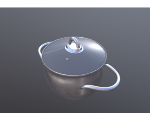 aluminum pan Model 3D