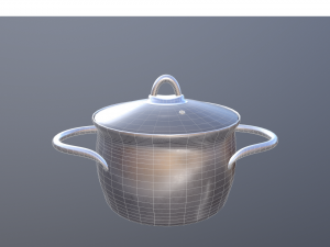 aluminum pan Model 3D