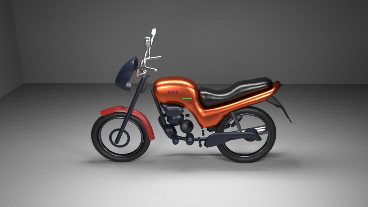Hero splendor 3d model sale