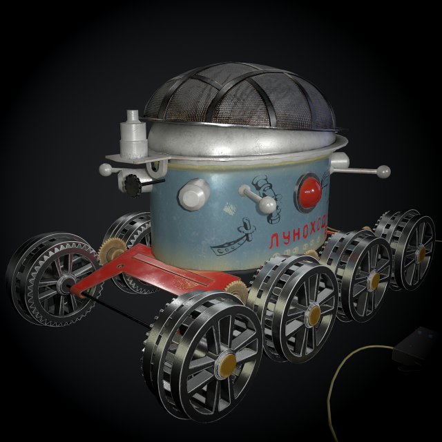 moon rover 3Dモデル .c4d .max .obj .3ds .fbx .stl .blend 