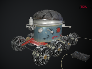moon rover 3Dモデル