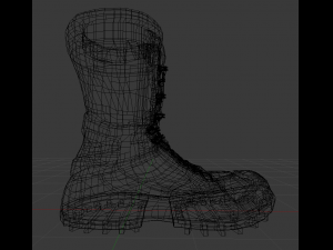 hiking boot 3D 模型