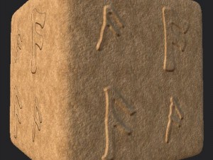 ancient norse rune height-alpha brushes-stamp set CG Texturen