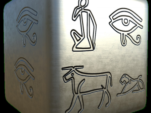 egyptian hieroglyphs heigh map alpha brushes decals texture set CG Textures