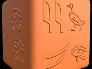 egyptian hieroglyphs heigh map alpha brushes decals texture set CG Textures