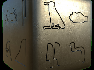 egyptian hieroglyphs heigh map alpha brushes decals texture set CG Textures