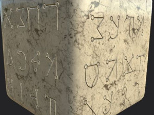 ancient magical scripts set height map alpha brushes decals texture CG Textures