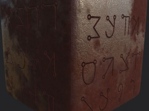 ancient magical scripts set height map alpha brushes decals texture CG Textures