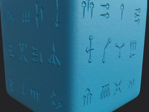 ancient magical scripts set height map alpha brushes decals texture CG Textures