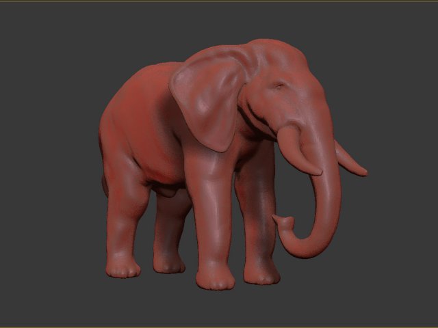 asian elephant 3D Print Model .c4d .max .obj .3ds .fbx .stl .blend 
