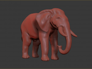 asian elephant 3D-printmodel